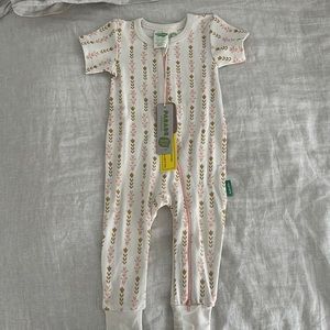 Parade organic short sleeve footless play suit